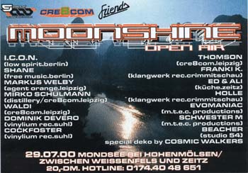 Flyer moonshine-open air