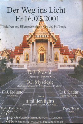 Flyer der weg ins licht