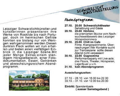 Flyer twilight – schwarzlichtkunstausstellung