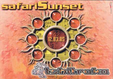 Flyer safari sunset