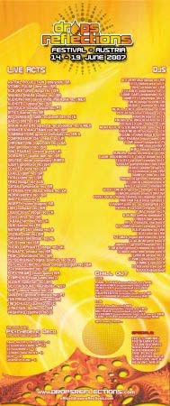 Flyer drops reflection festival