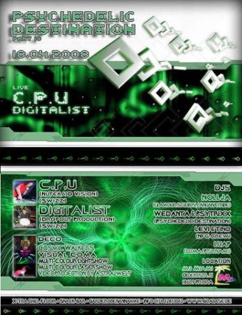Flyer psychedelic destination
